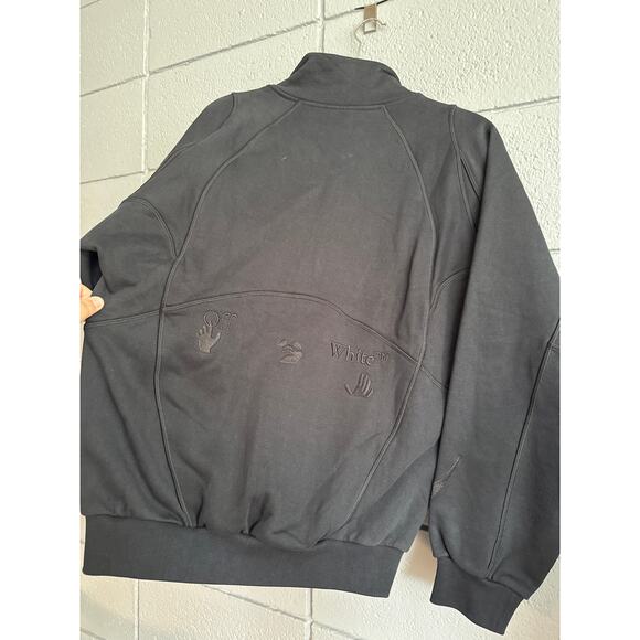 NWOT Nike x Off-White Mock-Neck Tracksuit Jacket in Black size XS Y2K Streetwear - Picture 5 of 7